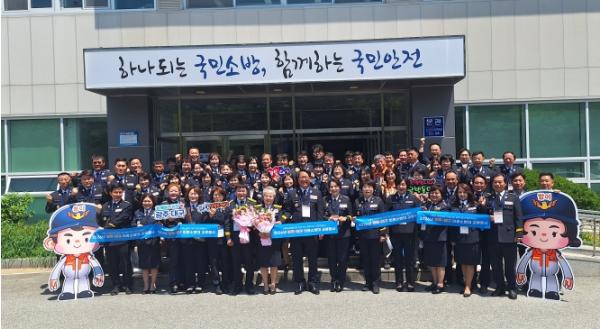 대구 의용소방대, 광주 찾아 영호남 우정 다졌다