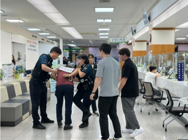 북구, 북부경찰서 합동 특이민원 발생 대비 모의훈련